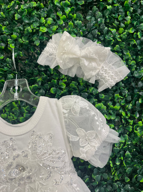 Bebe Gabrielle Beaded Changing Outfit with Skirt Overlay 3827-2