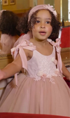 Dolce Bambini Dusty Rose Lace Dress