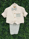 Michelina Bimbi 5 Piece Linen Shorts and Vest Outfit with Cap 7672