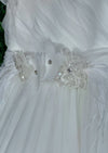 Made in Italy, Nunzia Corinna Communion Tulle Paradise Gown with Short Sleeve