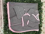 Sippy Baby Girls' Pima Cotton 3pc Striped Set