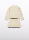 Abel & Lula Girls’ Glitter Mock Neck Two Piece Sweater Set 5543