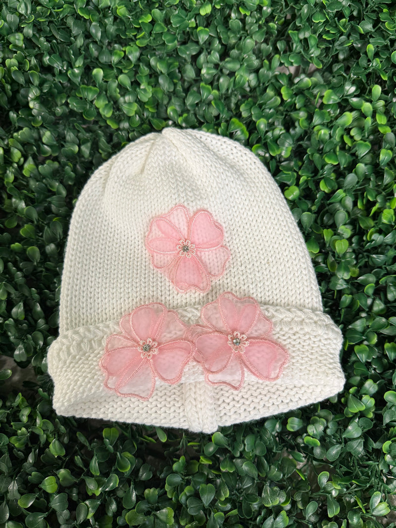 Girls’ Cotton Knit Cherry Blossom Set