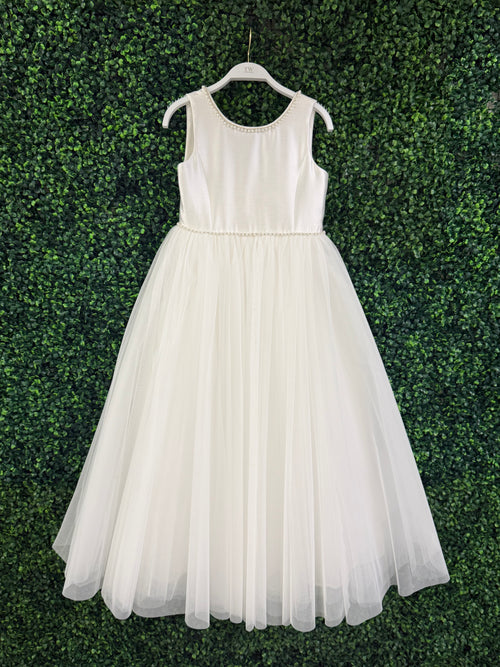 Teter Warm Textured Satin and Pearl Tulle Gown JK31