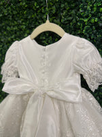 Macis Design Girls’ Taffeta and Lace Christening Dress CH1294