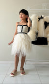 Oh La La Couture Girls’ Tweed Lady Jacket and Tutu Dress Set