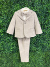 Bimbalo Boys’ Greige Woven Four Piece Suit Set