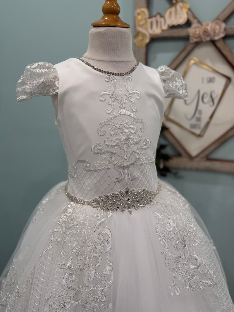 Piccolo Bacio Exclusive Lace and Silk Couture Gown Victoria