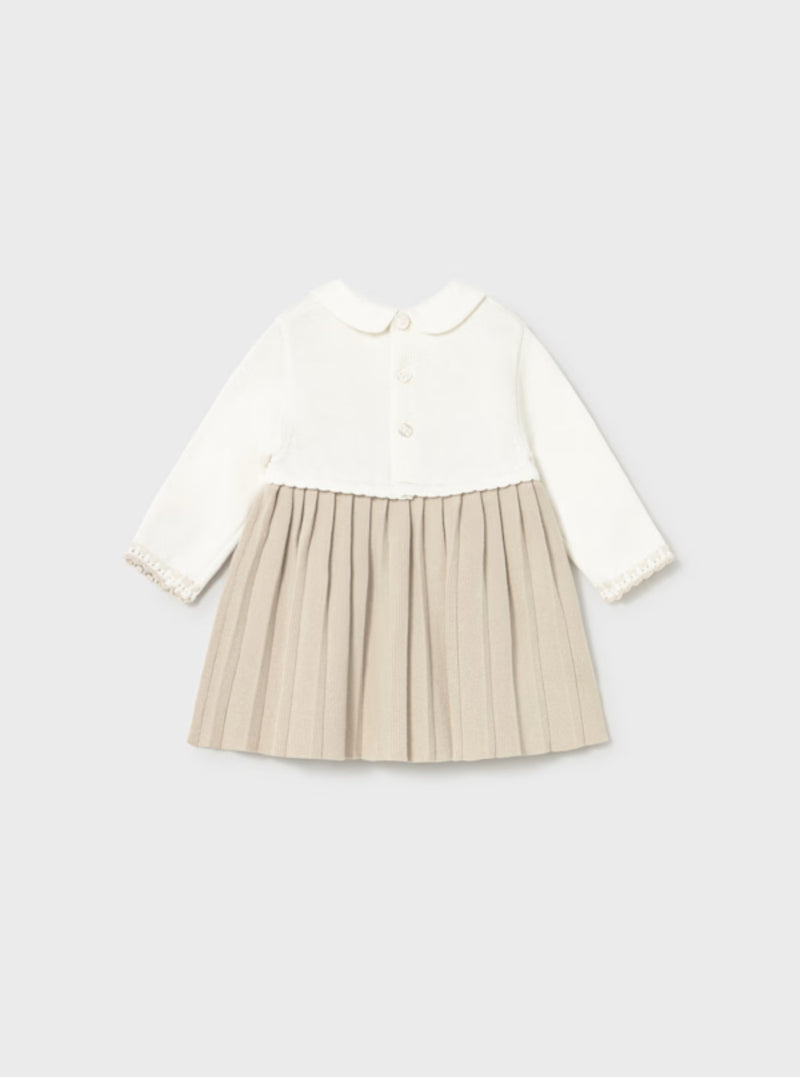 Mayoral Girls’ Pleated Knit Dress - 2804