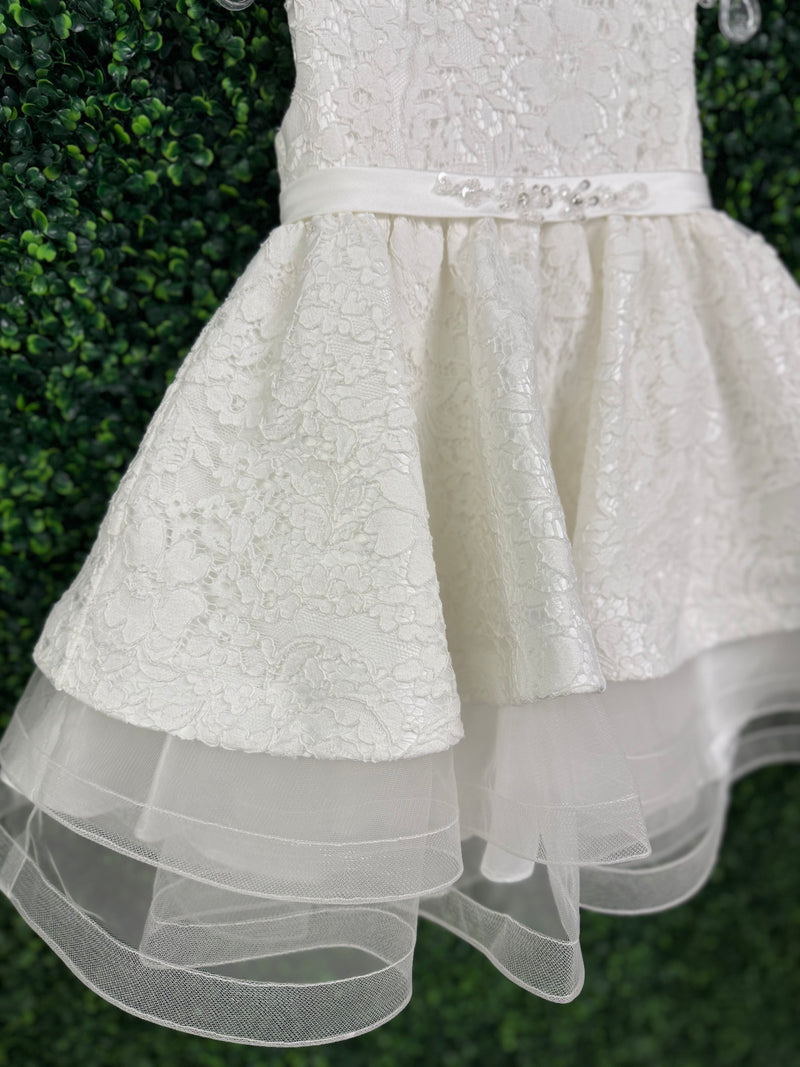 Macis' Design Girls' Lace Tiered Dress - 22003
