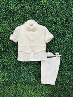 Michelina Bimbi Boys Brocade Vest Christening Knickers Outfit