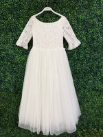 Teter Warm 3/4 Sleeve Lace Gown GS06