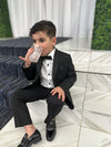 Leo & Zachary Boys' Black Tuxedo