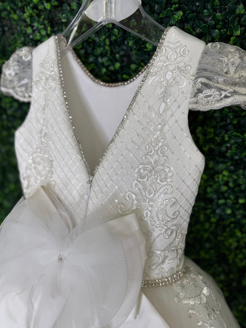 Piccolo Bacio Exclusive Lace and Silk Couture Gown Victoria