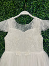 Teter Warm Beaded Flutter Sleeve Gown SK05