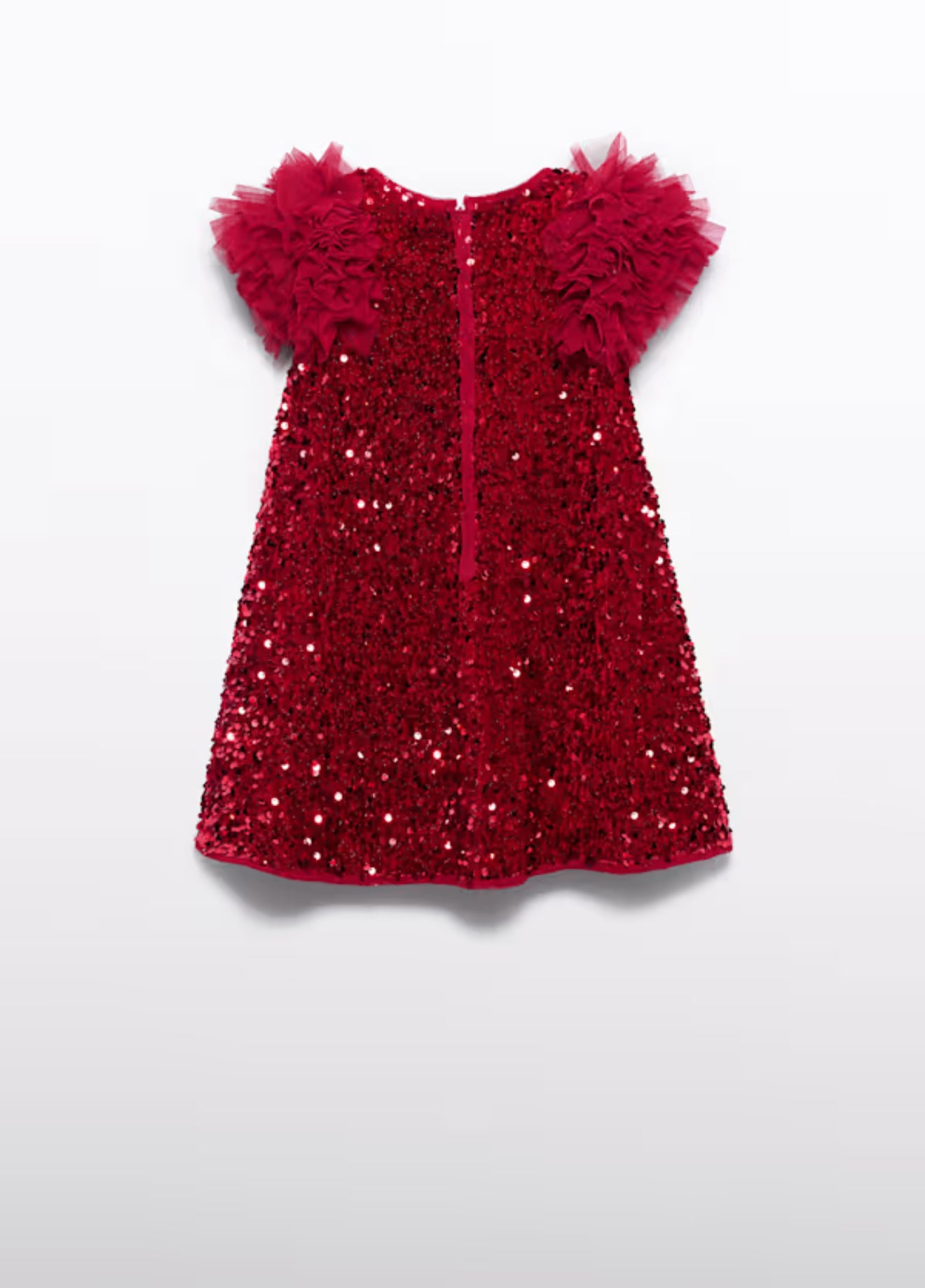 red sequin dress h&m Abel & Lula Ruby Red Sequin Puff Sleeve Dress 5529 16 / Ruby Red
