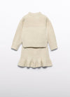 Abel & Lula Girls’ Glitter Mock Neck Two Piece Sweater Set 5543