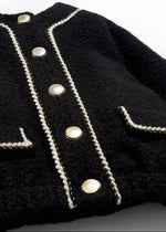Abel & Lula Faux Shearling Lady Jacket and Skirt Set 5843