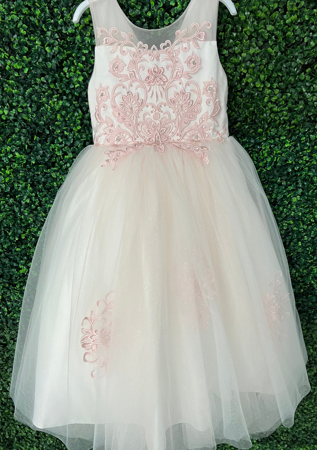 treat ürselfBallerinadot tulleone-piece Tip Top Light Pink Lace and Tulle Dress 5818 – Sara's