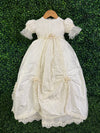 Piccolo Bacio Girls' Silk Embroidered Baptism Dress Virginia