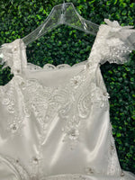 Piccolo Bacio Custom Made Couture Lace Applique Communion Dress Hannah