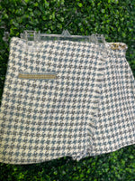 Abel & Lula Girls Chiffon Blouse and Houndstooth Skort Set 5677