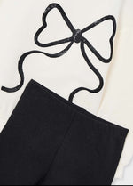 Mayoral Girl’s Bow Sweater and Leggings Set 4720