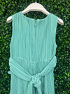 Abel & Lula Aloe Chiffon Pleated Jumpsuit 5221