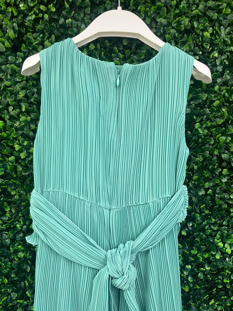 Abel & Lula Aloe Chiffon Pleated Jumpsuit 5221