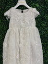 Dolce Bambini Pearl and Petal 3D Floral Cathedral Heirloom Gown