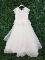 Teter Warm Cascading Petals Peplum Gown GS50