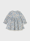 Mayoral Girls’ Floral Velvet Dress - 2909