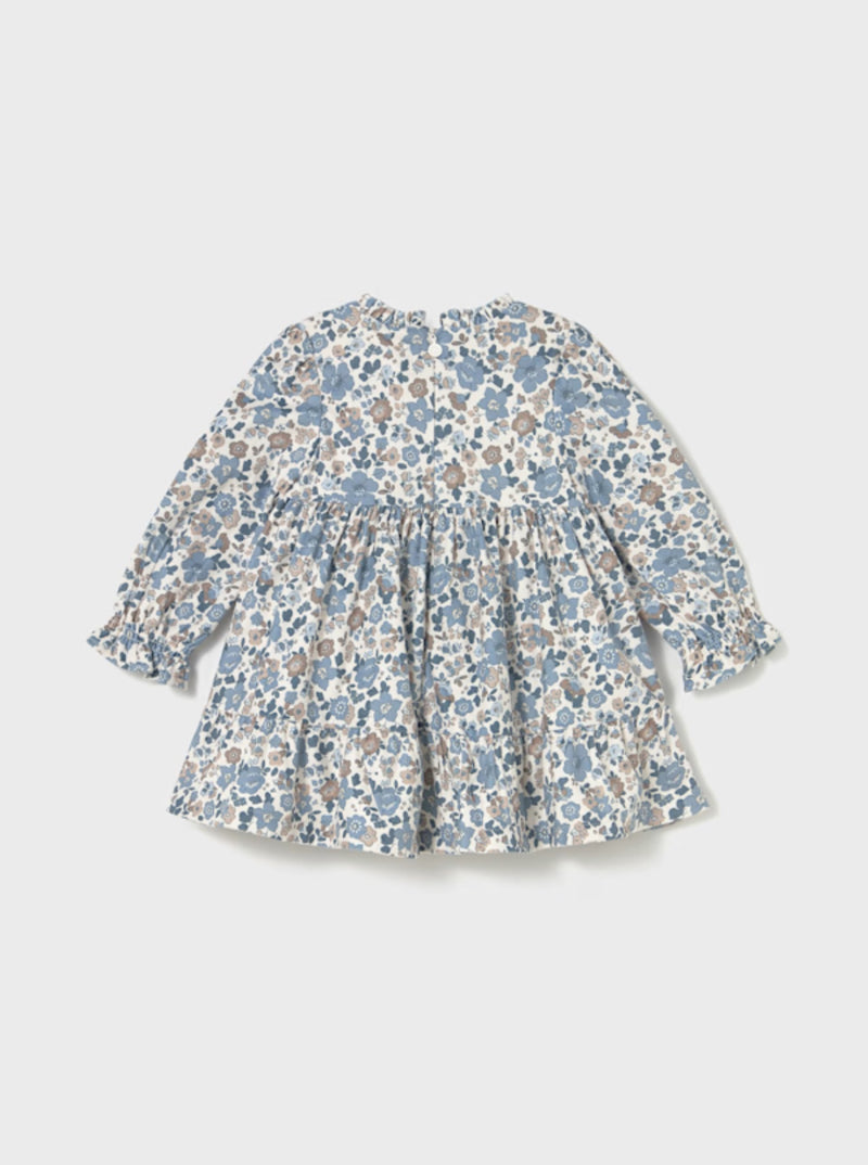 Mayoral Girls’ Floral Velvet Dress - 2909