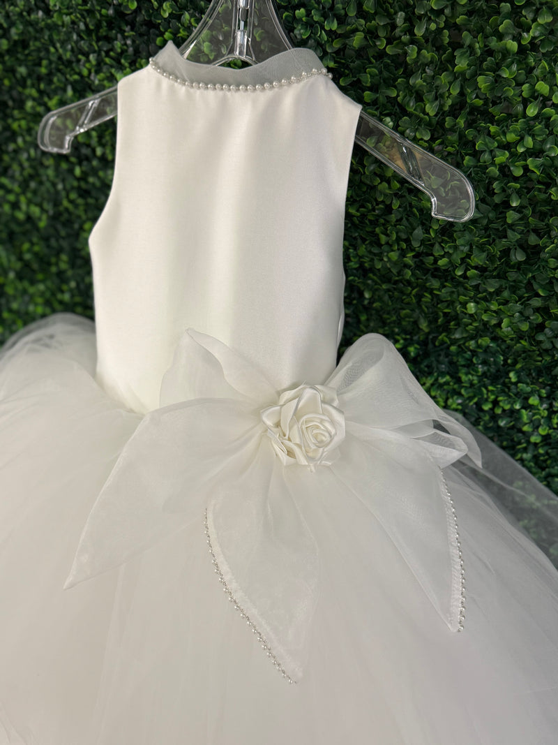 Piccolo Bacio Couture Mikado Tulle Tiered Gown Joan