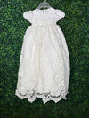 Macis Design Girls’ Crochet Lace Christening Gown