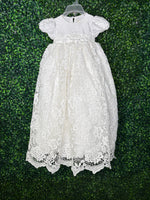 Macis Design Girls’ Crochet Lace Christening Gown
