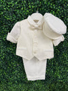Michelina Bimbi Boys Brocade Vest Christening Knickers Outfit