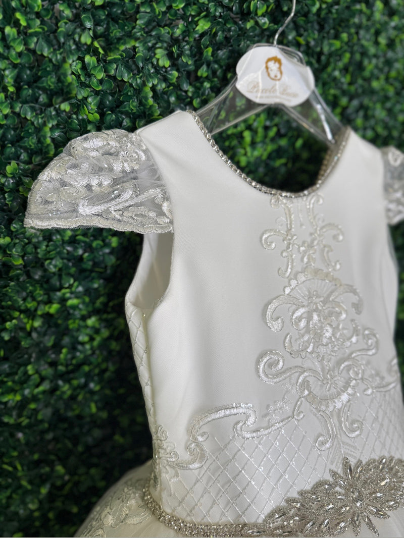 Piccolo Bacio Exclusive Lace and Silk Couture Gown Victoria