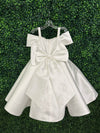 Princess Daliana White High Low Bow Gown D24465