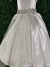 Piccolo Bacio Couture Ivory Satin and Lace Gown Elise