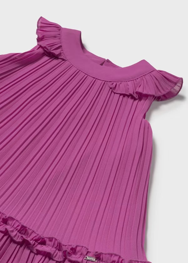 Mayoral Girls’ Fuchsia Pleated Dress 1915