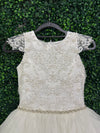 Nan & Jan Pearl and Lace Communion Gown - Luna