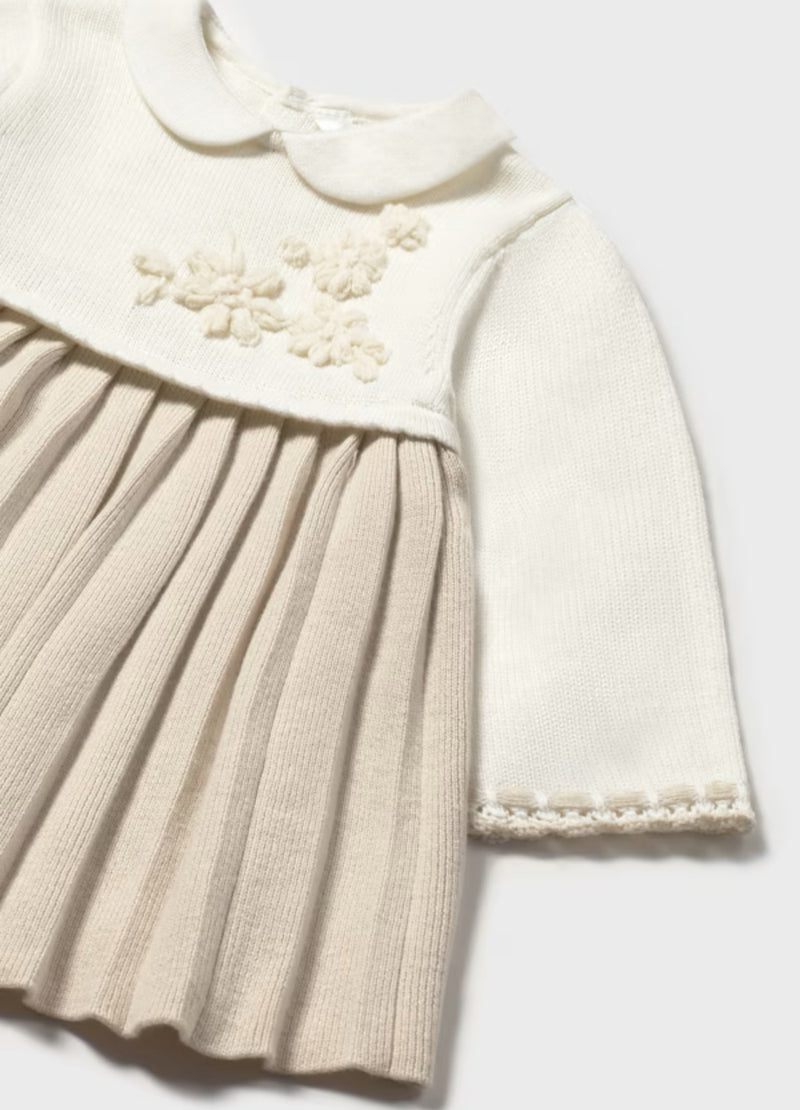 Mayoral Girls’ Pleated Knit Dress - 2804