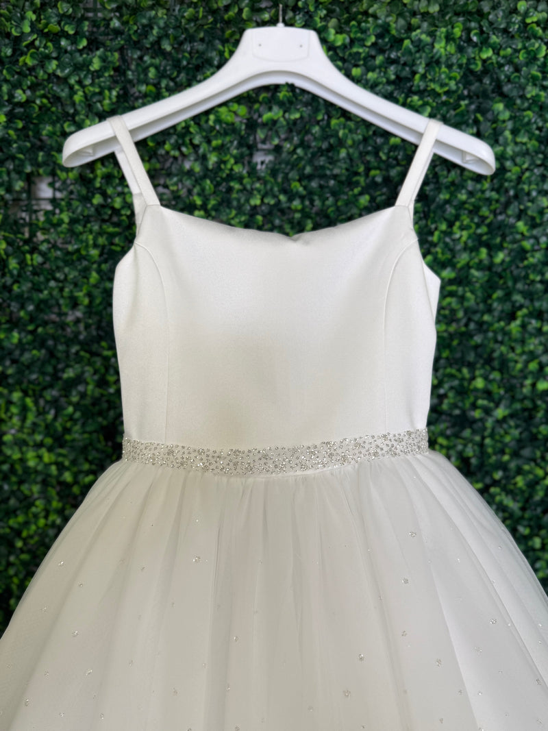 Michelina Bimbi Bolero Communion Dress with Shimmer Detail J4201