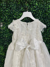 Dolce Bambini Pearl and Petal 3D Floral Cathedral Heirloom Gown