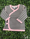 Sippy Baby Girls' Pima Cotton 3pc Striped Set