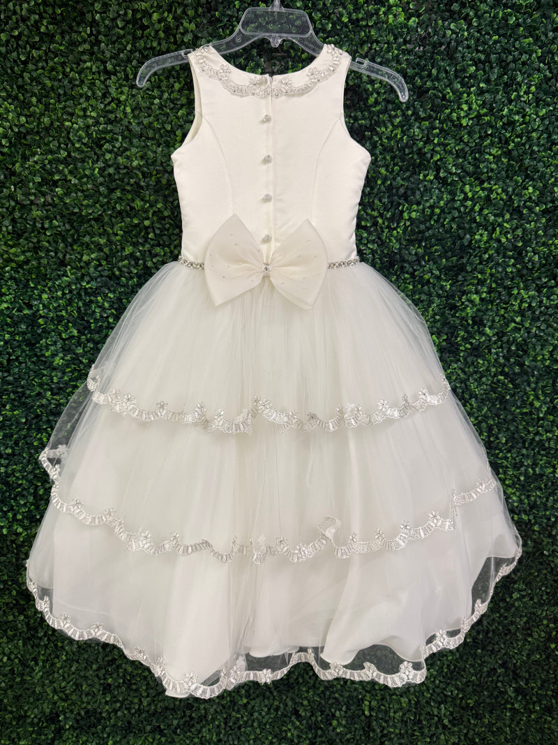 Nan & Jan Tiered Communion Gown - Sample Sale