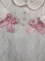Dolce Goccia Girls’ Pink Knit Cotton 4 pc Set