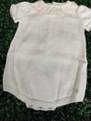 Martin Aranda White Knit Lace Romper
