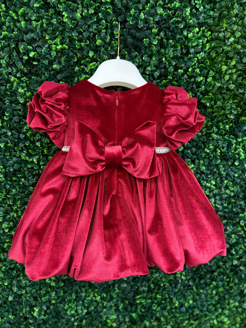 girls red velvet dress Velvet Dress
